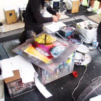 Grafitti trochu jinak - umění v přímém přenosu