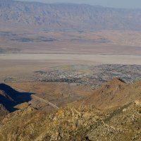 Pohled na městečko Palm Springs
