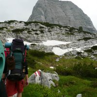 Po polévce okolo 17 hodiny vyrážíme opět do kopce dále na Simony Hütte