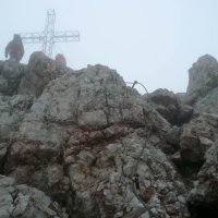 Kříž na vrcholu Höher Dachstein - 3005 m.