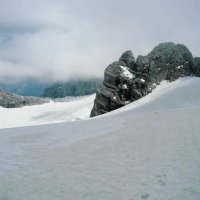 Sestup zpět k Simony Hütte.