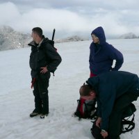 Sestup zpět k Simony Hütte.