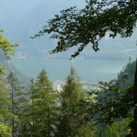 pohled na hallstatské jezero