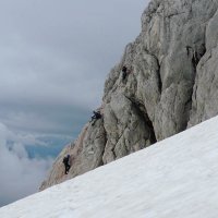 Začátek feraty na Höher Dachstein