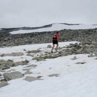 Na trek jsme se vydali v den závodu v běhu do vrchu. Čas vítěze 1:08 hod.