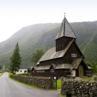 Sloupový kostel v Rødalu