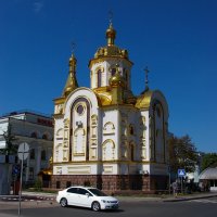 Chrám v Doněcku, teplota 35 °C