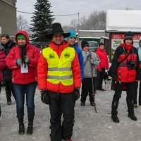 Vždy přítomný organizátor v klobouku a Andrea, coby doprovod.