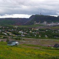 Pohled na doly, těží se až v hloubce 900 m