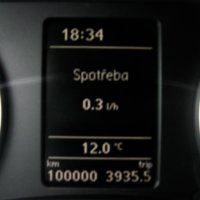 A je to tady, auto má 100 tisíc km, to už je asi zajeté.