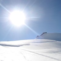 Slunce nad sedlem Gnifetti