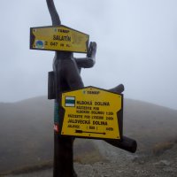 Poprvé nad dva tisíce. Salatín (2 048 m). S ohledem na čas sestupujeme do údolí. Baníkov jsme museli oželet.
