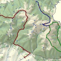 první den - červená, druhý den - zelená, třetí den - modrá