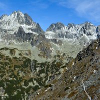 Sestup na Popradské pleso